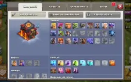 clash of clans cv 10 praticamente full baratinha