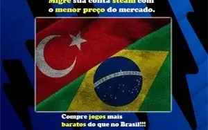 MIGRE SUA CONTA STEAM PARA TURQUIA - JOGOS SUPER BARATOS!