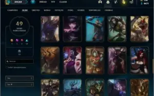 Conta unranked com Rammus rei e Kayle juiza