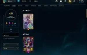 Conta unranked com Rammus rei e Kayle juiza