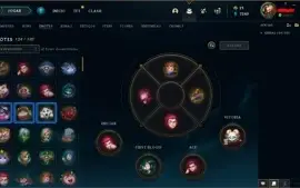 Conta League of Legends lv-458 com 155 skins