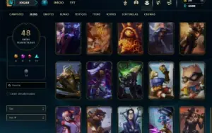 Bronze 2 com 90 Champs e 48 Skins