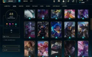 Bronze 2 com 90 Champs e 48 Skins