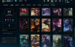 Bronze 2 com 90 Champs e 48 Skins