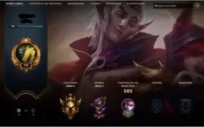 CONTA OURO COM 220 SKINS E TODOS OS CAMPEOES