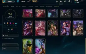 Ouro 2 com 60 Champs e 23 Skins ( MAIN ADC )
