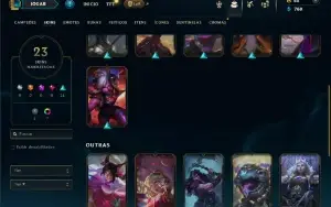 Ouro 2 com 60 Champs e 23 Skins ( MAIN ADC )