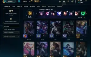 Ouro 2 com 60 Champs e 23 Skins ( MAIN ADC )