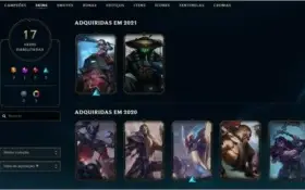 Conta LoL Platina 1