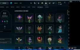 Conta LOL Diamante 2 SOLOQ Diamante3 Flex lv810 1547 skins