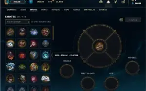 Conta Diamante 2 com 35 Champs e 8 Skins + 18 Fragmentos