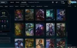 CONTA LEAGUE OF LEGENDS GOLD 4 92 SKINS LEVEL 251