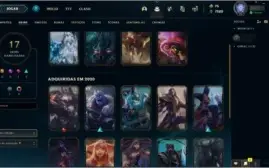 conta diamante 4 20 pdl ,17 skins 52 campeões