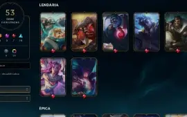 Conta LoL Esmeralda 53 skins