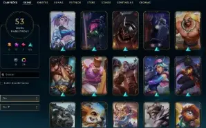 Conta LoL Esmeralda 53 skins