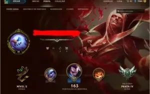 Conta LoL 105 skins, 50 campeões, prata 4, 1400 reais em rp