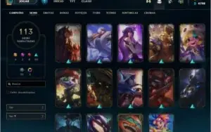 Conta League of Legends Nível 147 com 86 skins(2 Míticas)