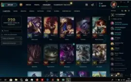 conta lol unranked lvl 67