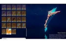 Conta de Genshin Impact Venti + Harpa Celestial Ar25