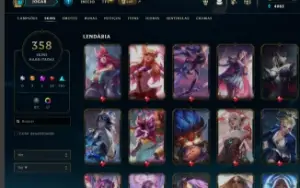 conta com mais de 350 skins