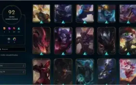 CONTA PLATINA, 3 QUASE TODOS OS CHAMPS 92 SKINS