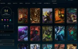Conta Lol Full Acesso - Lvl 157 - 54 Skins - 130+ Campeões