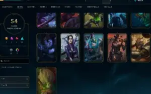 Conta Lol Full Acesso - Lvl 157 - 54 Skins - 130+ Campeões