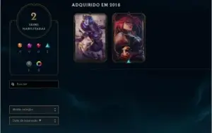 CONTA PLATINA 4 - 35 CAMPEÕES - 2 SKINS - 40 FRAG DE SKINS