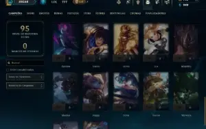 Ouro 4 com 45 Champs e 6 Skins