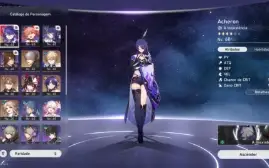 Star Rail: Conta lvl 60 Acheron c/ arma assinatura td upado