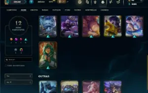 Unranked com 31 Champs e 12 Skins ( MAIN SUP )