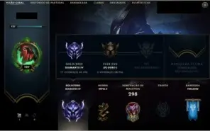 Conta Diamante 4 MMR Alto e várias Skins