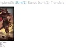 CONTA LV16 COM YASUO + SKIN PROCURADO
