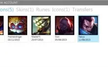 CONTA LV16 COM YASUO + SKIN PROCURADO