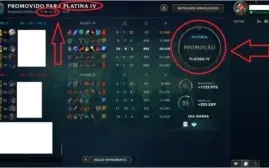 Conta lol Platina 4 com 46V - 19D + 38K de EA, MMR Altíssimo