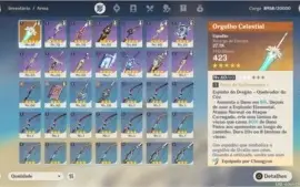Genshin Impact Ar37 - Vento C2 - Orgulho Celestial