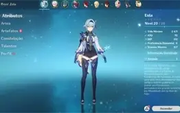 Conta genshin impact AR-07 Eula Kazuha