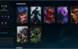 League of Legends + Ladra de alms + 110 skins +Full Campeões