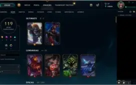 Conta LOL 119 Skins RammusRei RivenCampeonato2012 KayleJuíza
