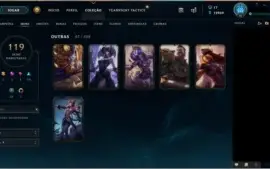 Conta LOL 119 Skins RammusRei RivenCampeonato2012 KayleJuíza