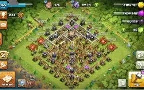 CLASH OF CLANS CV11 QUASE MAXIMIZADO
