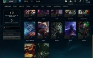 Conta ouro 4 sem email verificado com 1 skin e 22 champs