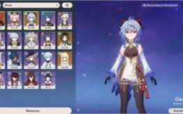 AR 50 - Ganyu C1 + Diluc C1 + Xiao + 3 Armas 5 Estrelas