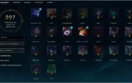 Conta LoL Desda S3 Ouro 1 / 110 Champs / 52 Skins = +45k Rp