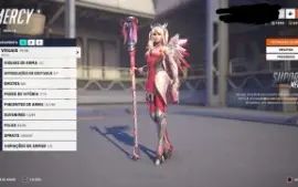Conta overwartch com Pink Mercy