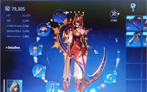 Personagem lv 70 mir4