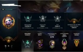CONTA LEAGUE OF LEGENDS PLATINA 4