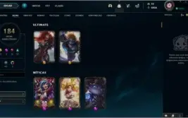 Platina III, 184 SKINS, 138 CHAMPS, LEVEL 207