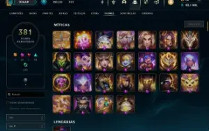 Conta Lol Esmeralda 3 Full Champ