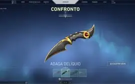 CONTA VALORANT COM ADAGA DELÍQUIO